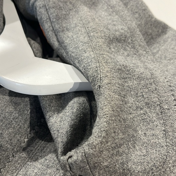 Cynthia by Cynthia Steffe Grey Wool Zigzag-Trim Blazer - Picture 9 of 14